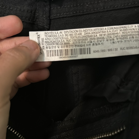Size 0 Zara black pants size 32s - Picture 5 of 6